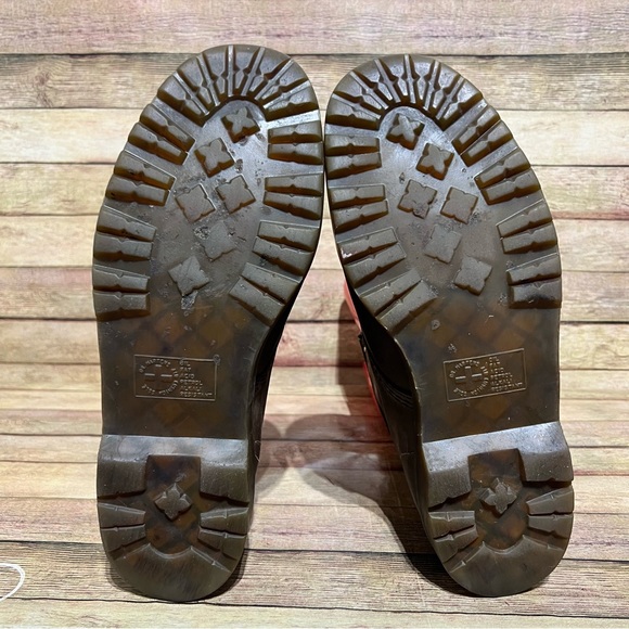 Dr. Martens Brown Leather Lace Up Boots - Picture 8 of 10